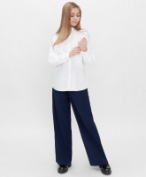 Брюки силуэта палаццо синие Button Blue Teens line, школьная форма для девочек  фото, kupilegko.ru